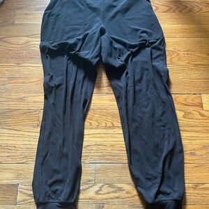 Black lululemon joggers size 8